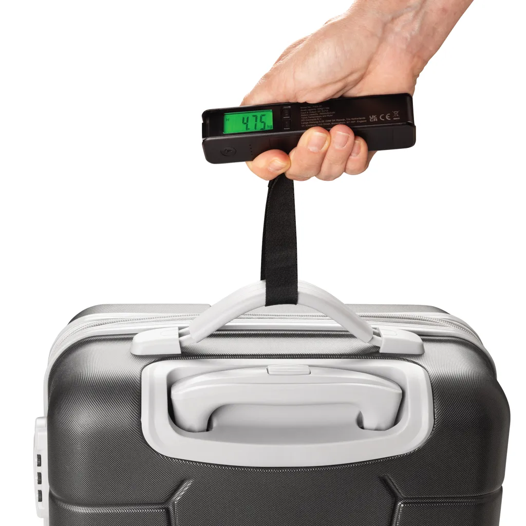 Swiss Peak 5-in-1-Kofferwaage mit Powerbank und Taschenlampe, schwarz – Bild 3