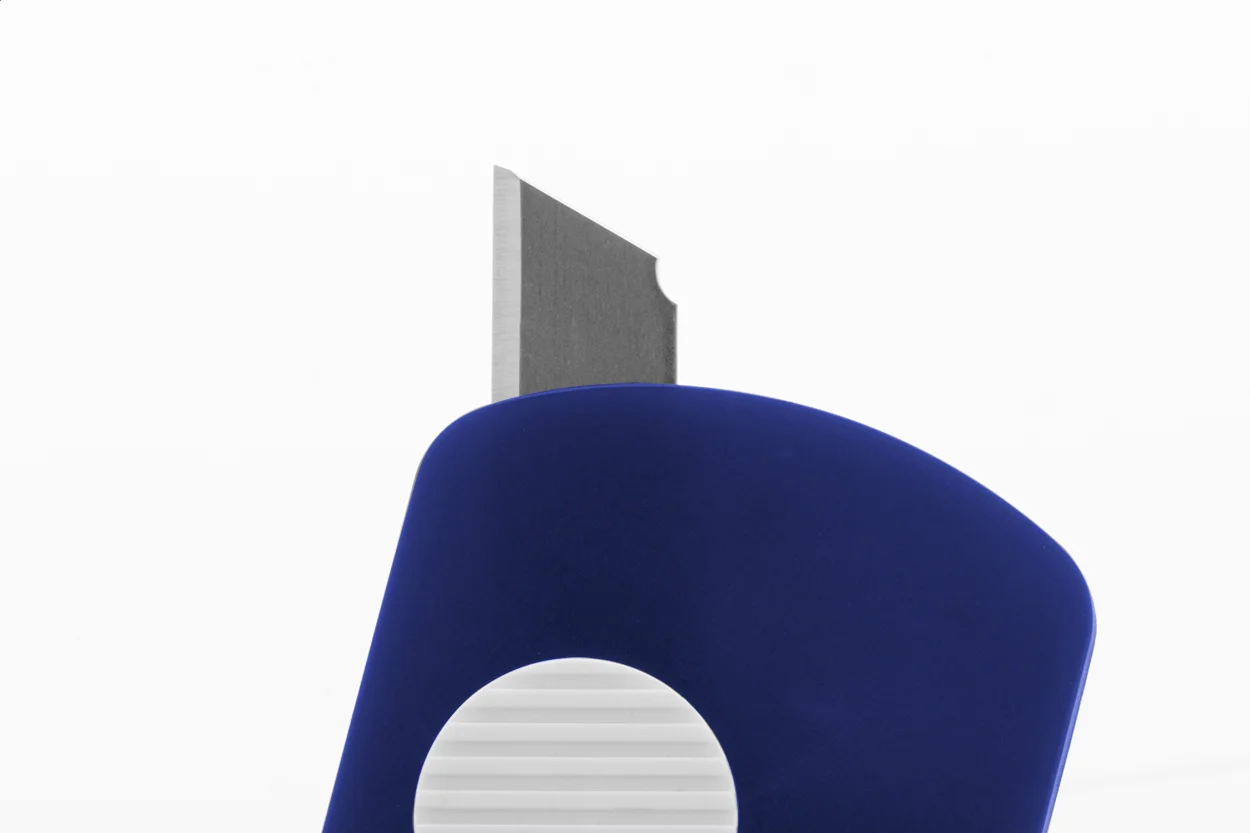 Schlüsselanhänger Parcelo mit Papiermesser, blau – Bild 2