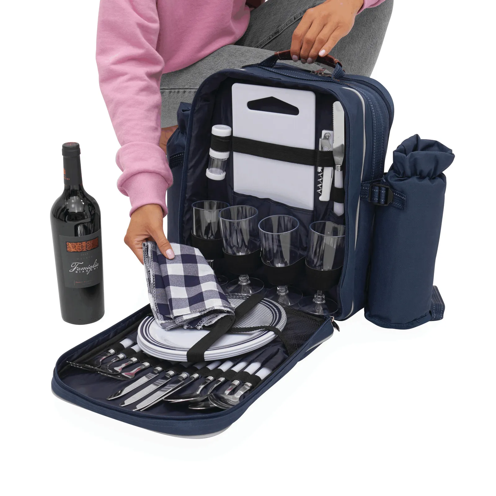 HYDE PARK - Picknickrucksack blau, blau – Bild 11
