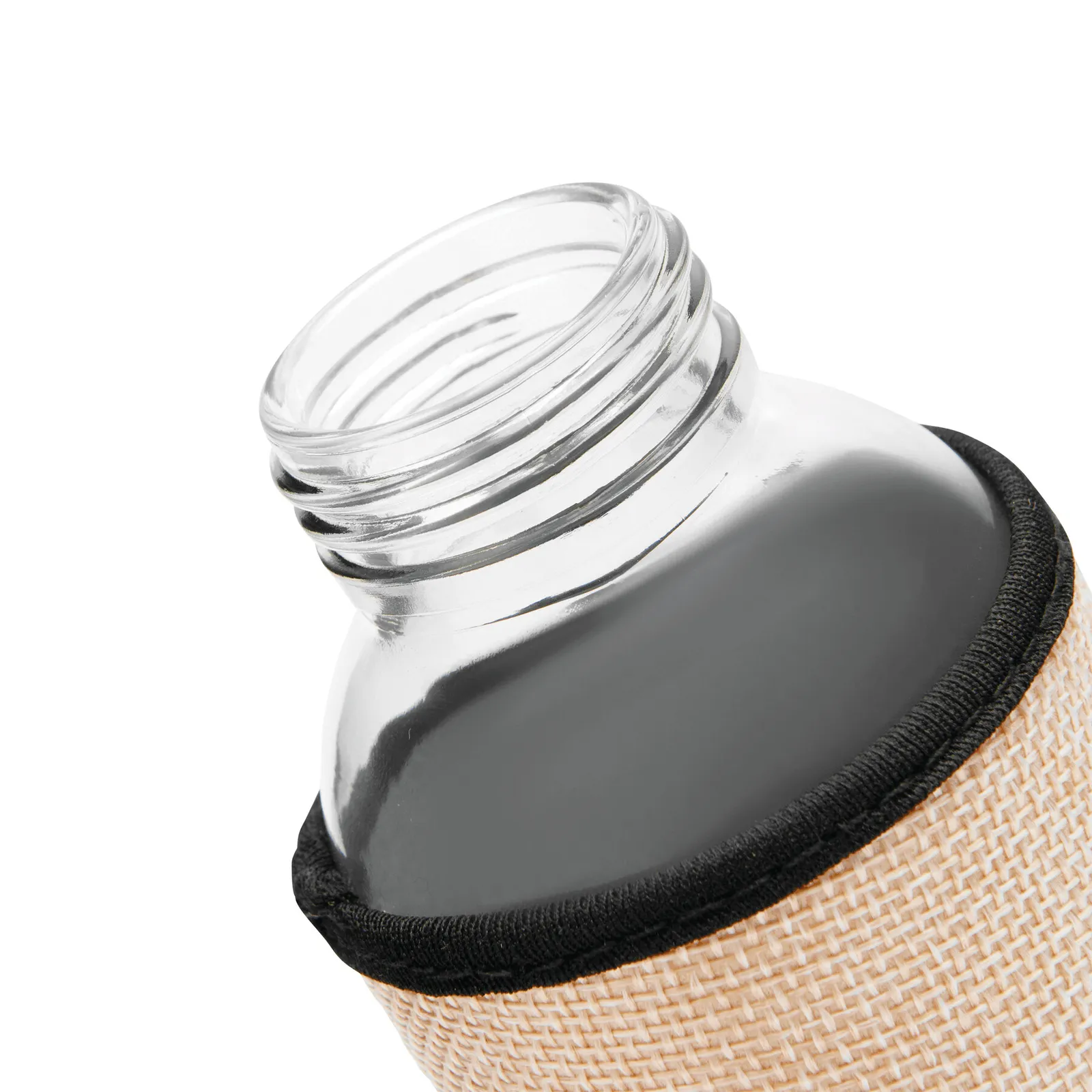 TAKE JUTY - Glas-Trinkflasche, natur – Bild 3