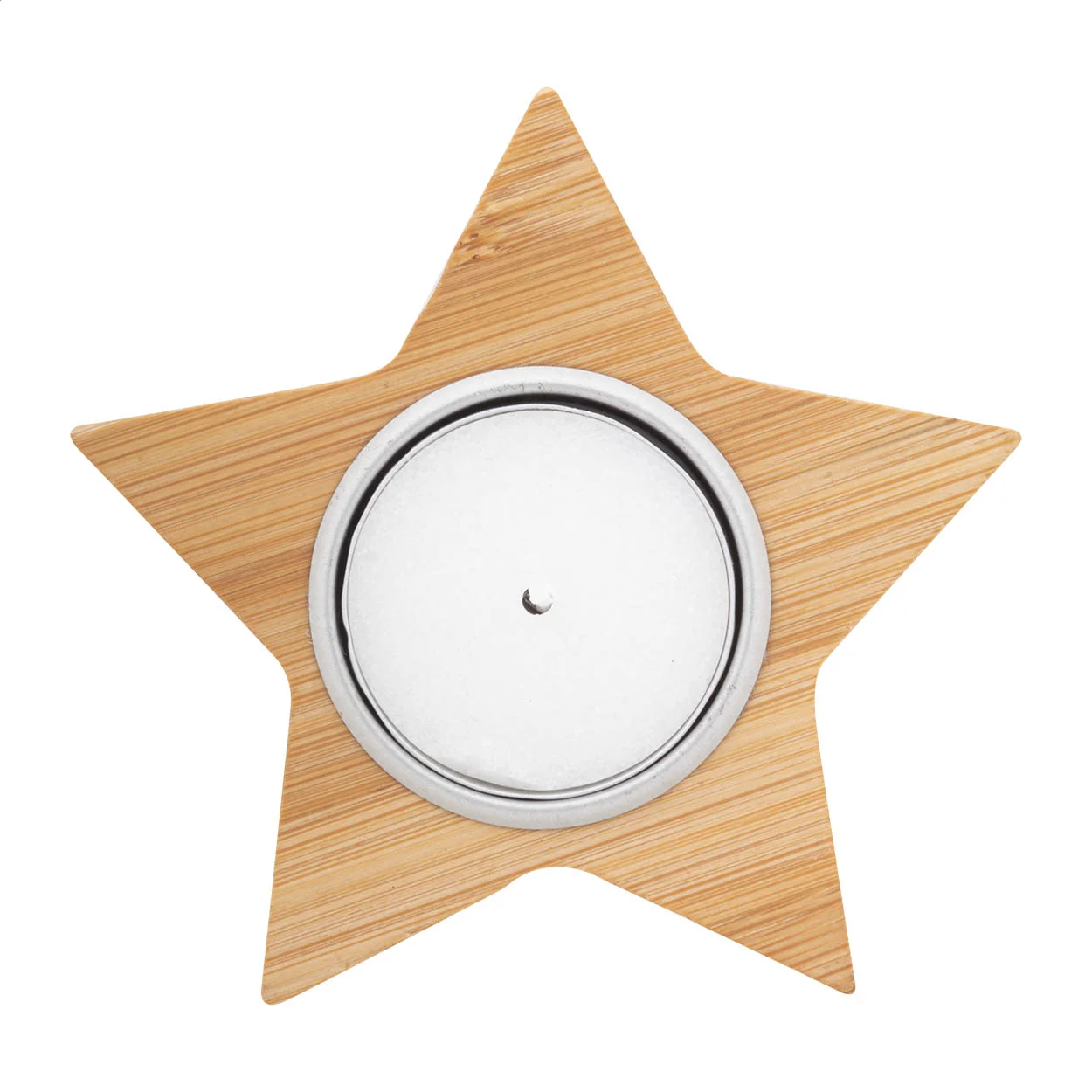Weihnachtskerze Rognan, Stern, natur – Bild 2