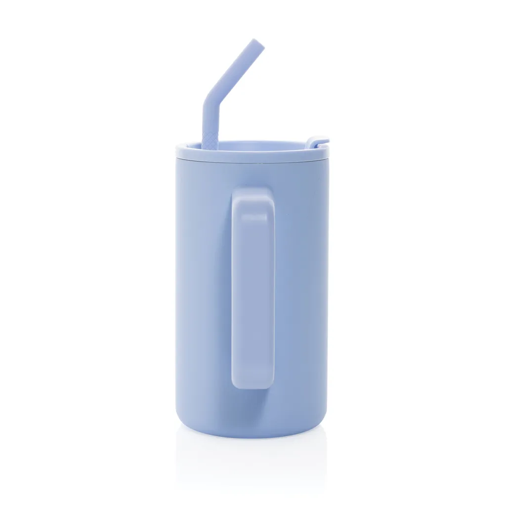 Cube Becher aus RCS recyceltem Stahl 800ml, hellblau – Bild 5