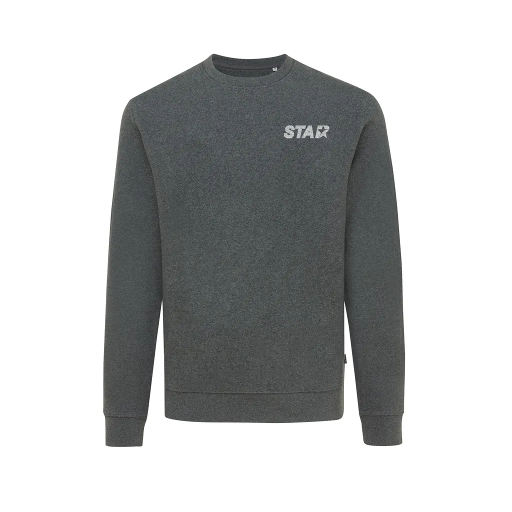 IQONIQ Denali ungefärbt. Rundhals-Sweater aus recycelter BW, heather anthracite – Bild 4