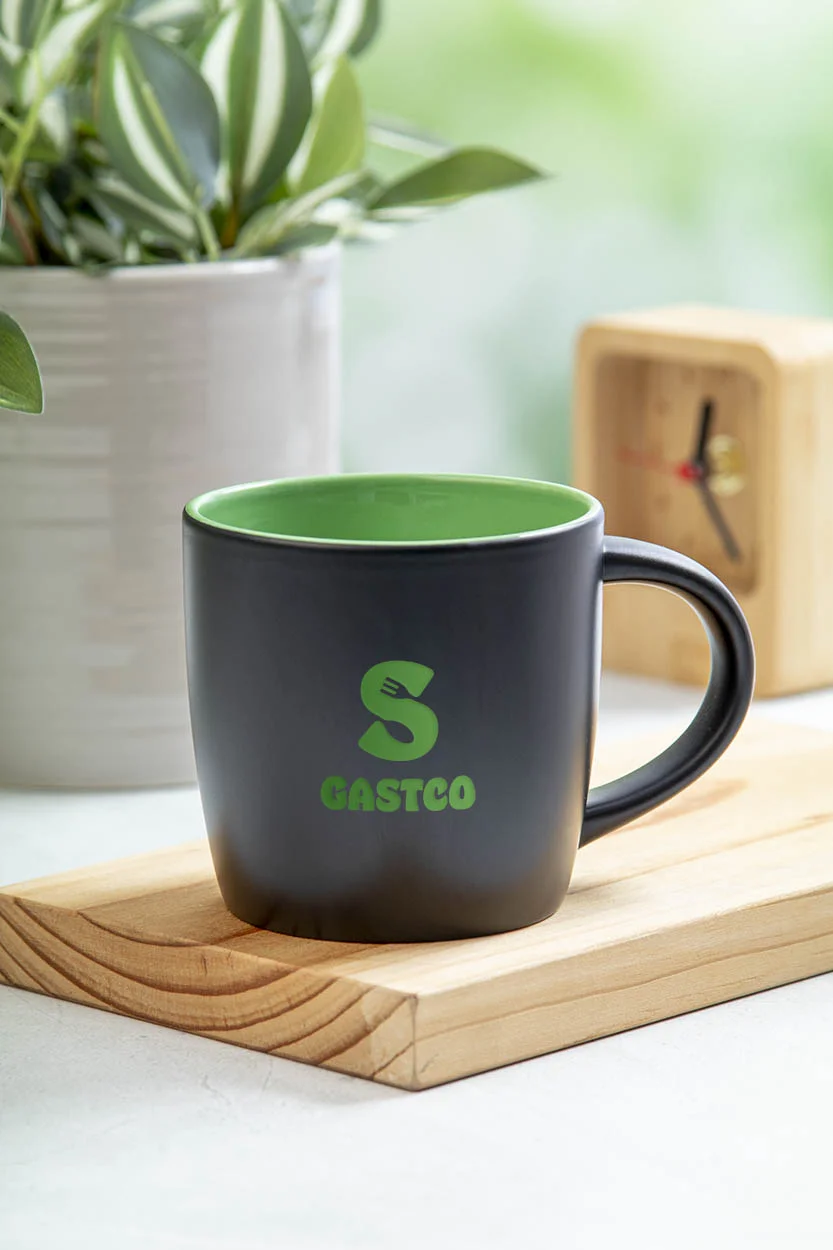 Tasse Sculptus, grün, schwarz – Bild 5