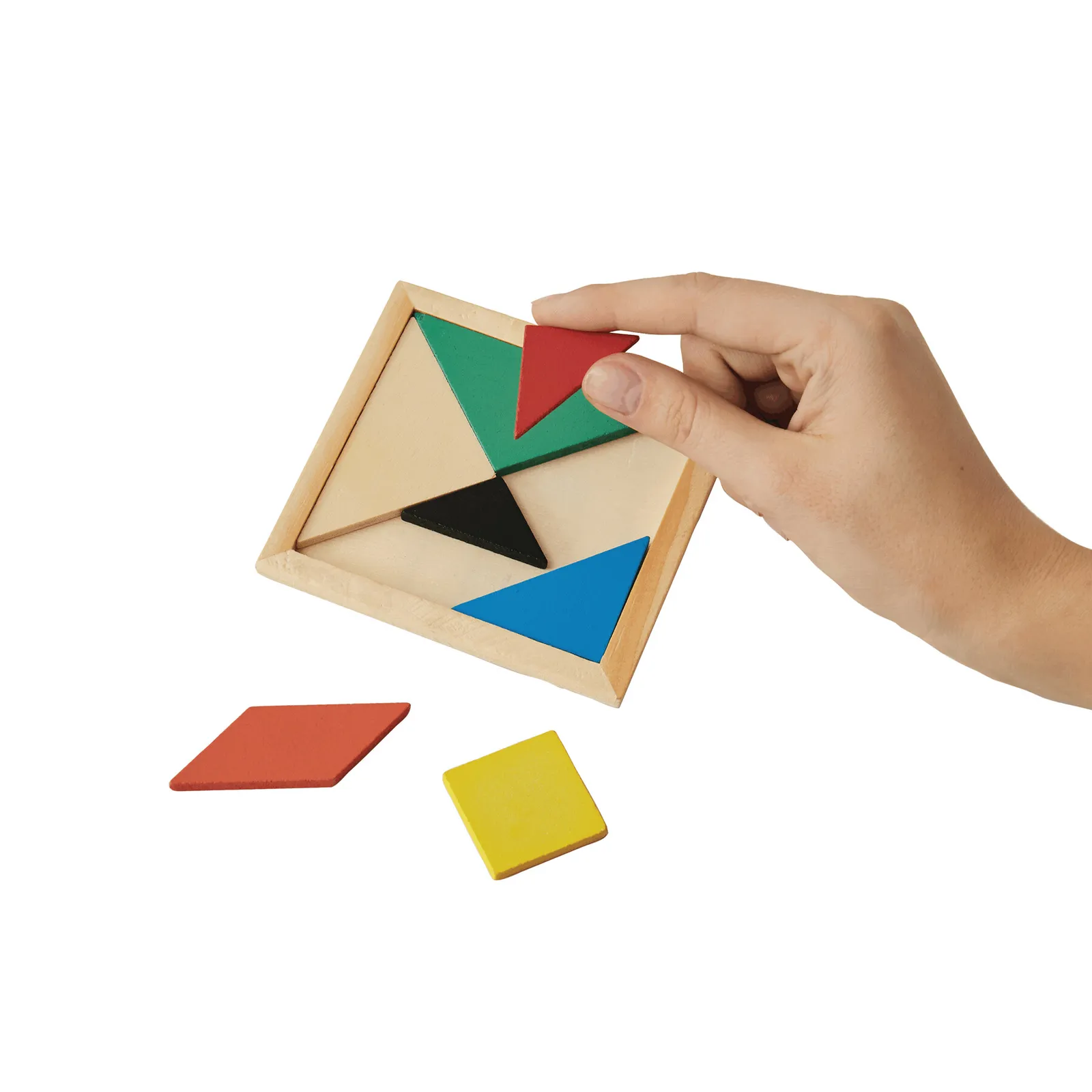 TANGRAM BASE - Holz-Puzzle bunt, bunt – Bild 5