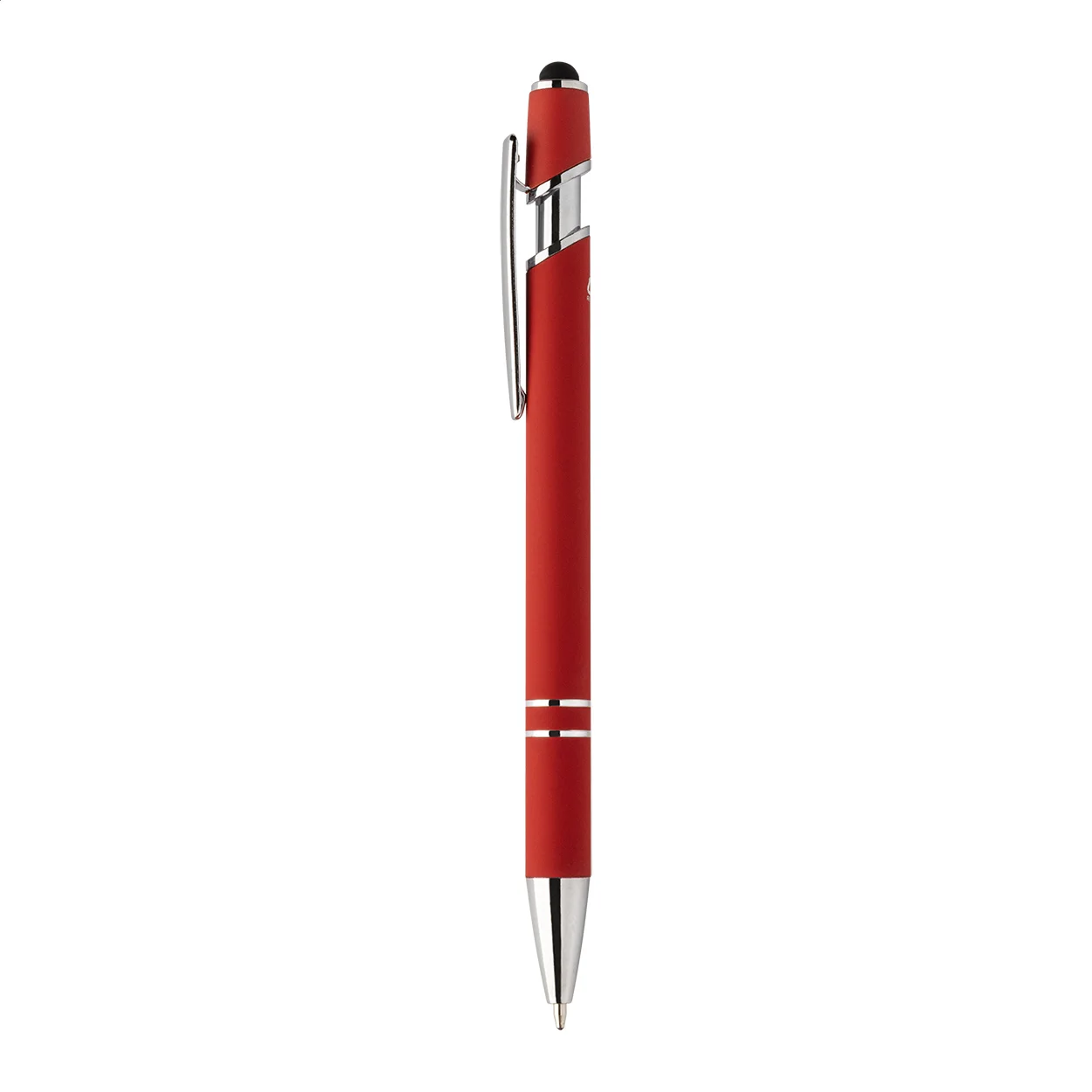 Touchpen-Kugelschreiber Tonnel Soft, rot – Bild 8
