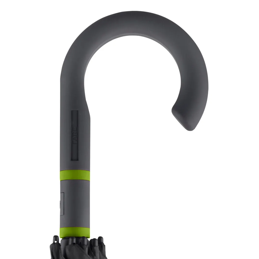 AC-Midsize-Stockschirm FARE® Style, schwarz-limette – Bild 4