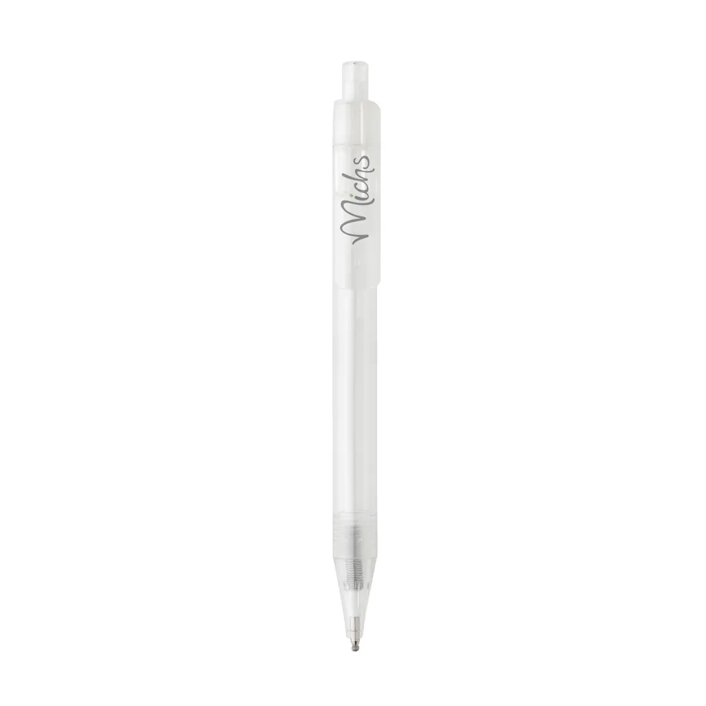 GRS rPET X8 transparenter Stift, weiß – Bild 4