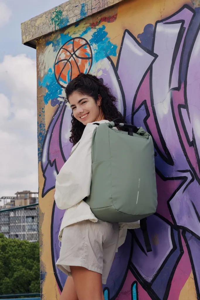 Urban wasserabweisender Anti-Diebstahl Rucksack, Iceberg green – Bild 23