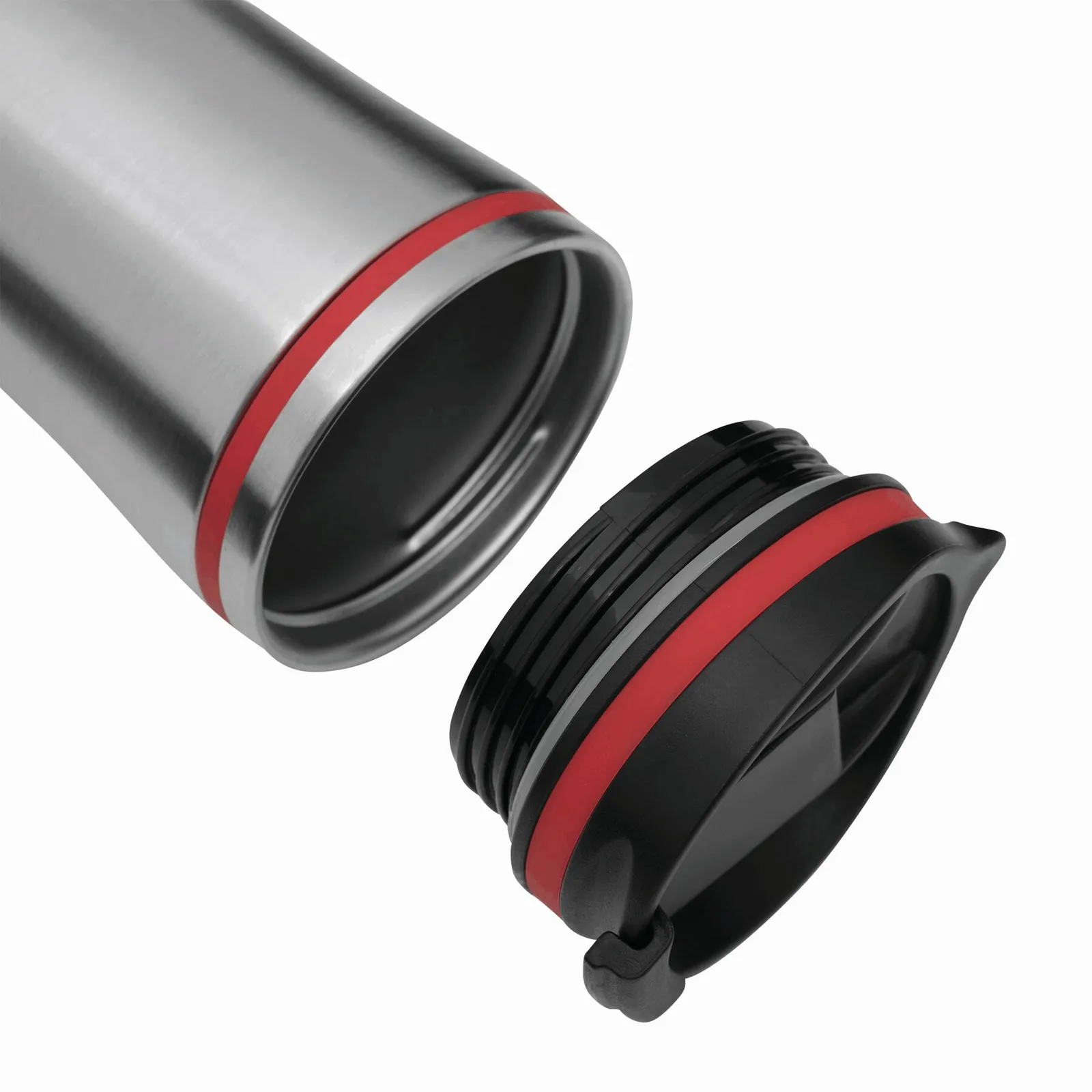 LIBERICA - Isolierbecher rot, silber, rot, silber – Bild 6