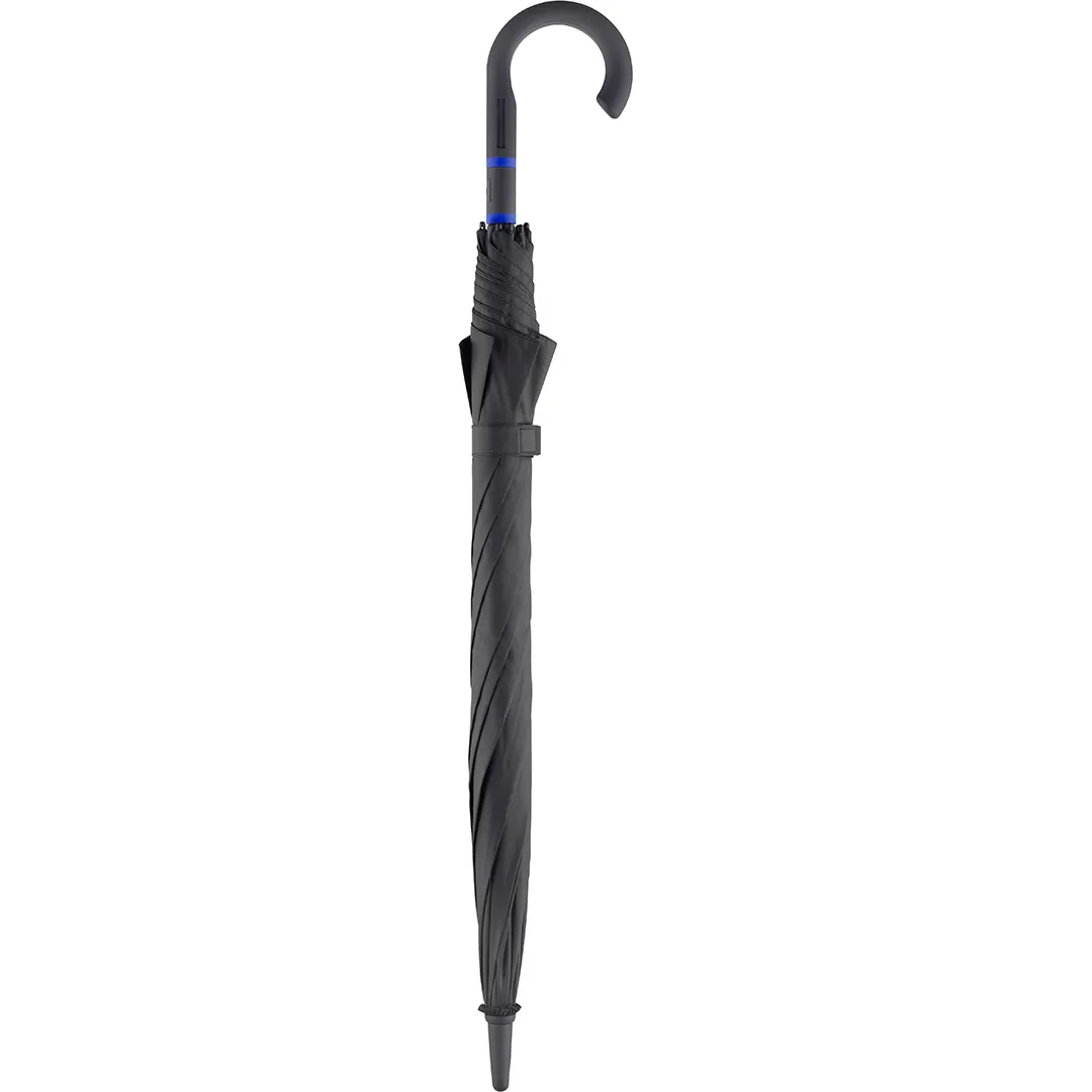 AC-Midsize-Stockschirm FARE® Style, schwarz-euroblau – Bild 3