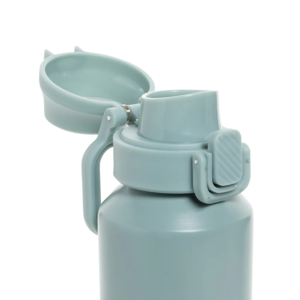 Via RCS Re-Steel Sportflasche mit Verschluss, 600ml, grün – Bild 4