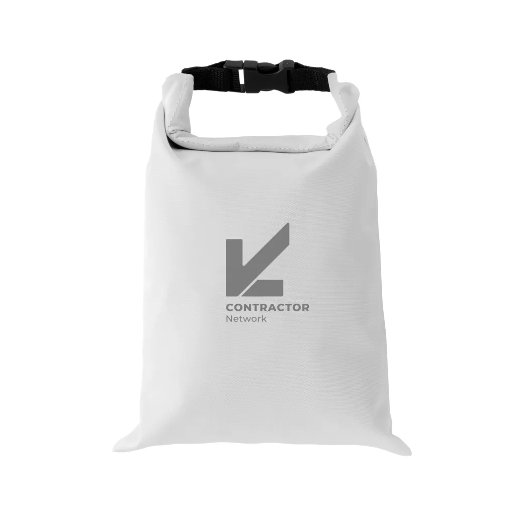 Snackstrap faltbarer Lunchbag aus AWARE™ rPET 30 x 20cm, weiß – Bild 6
