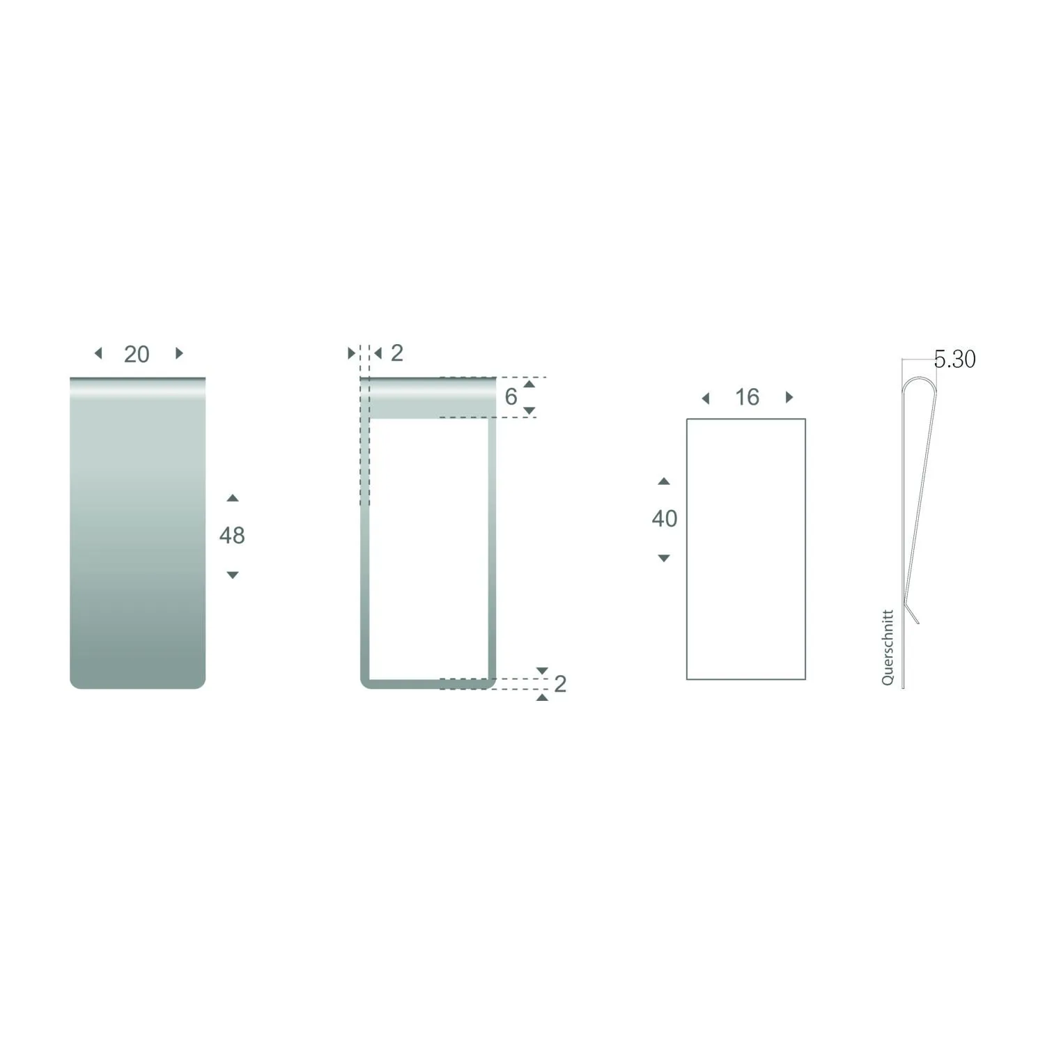 ROMINOX® Mehrweg-Büroklammer Straight Clip XL ohne Noppen, idealer Mailingartikel für Dokumente, bis zu 35 Seiten Klemmkraft, silber – Bild 7