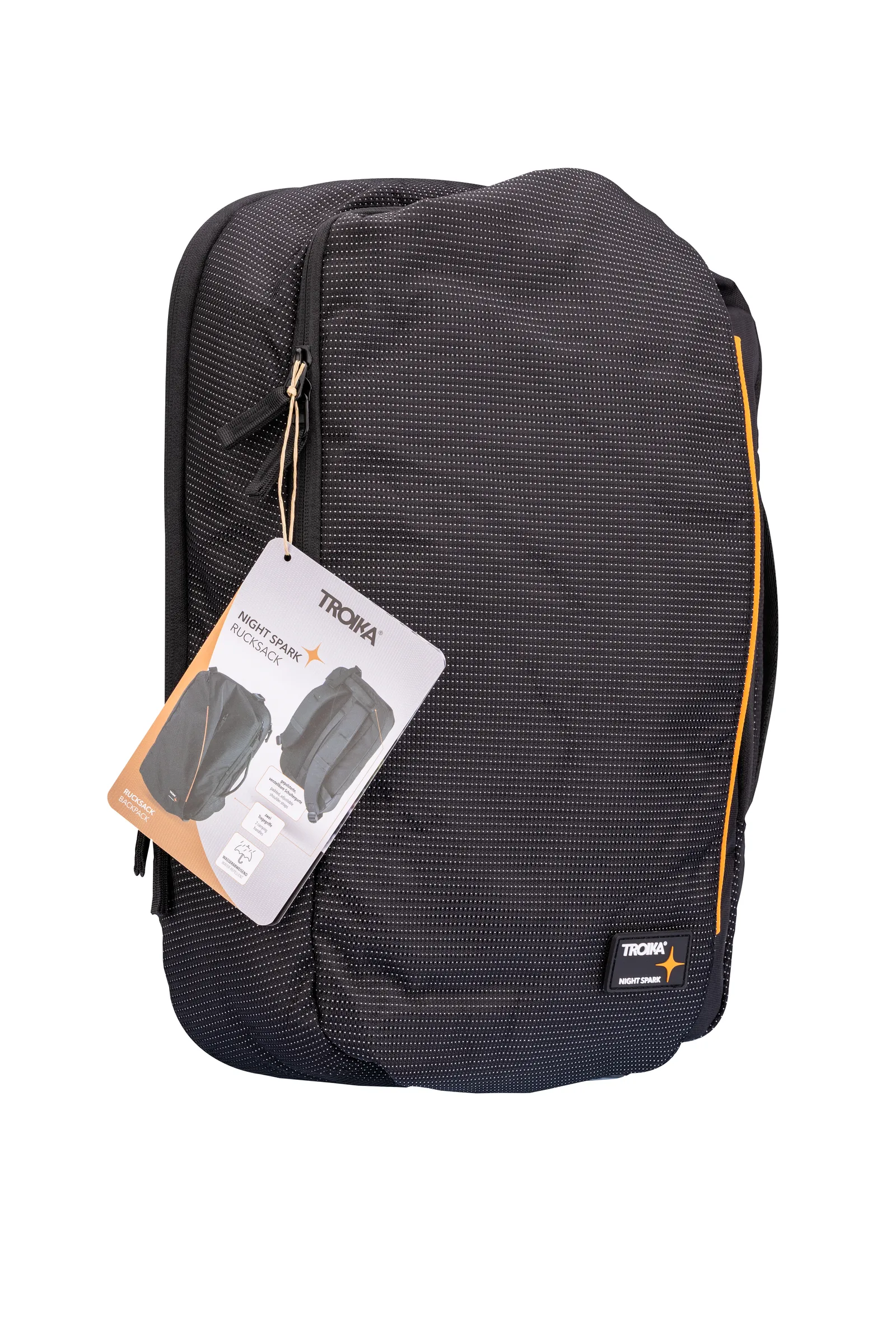 Rucksack NIGHT SPARK RUCKSACK, orange/schwarz – Bild 9