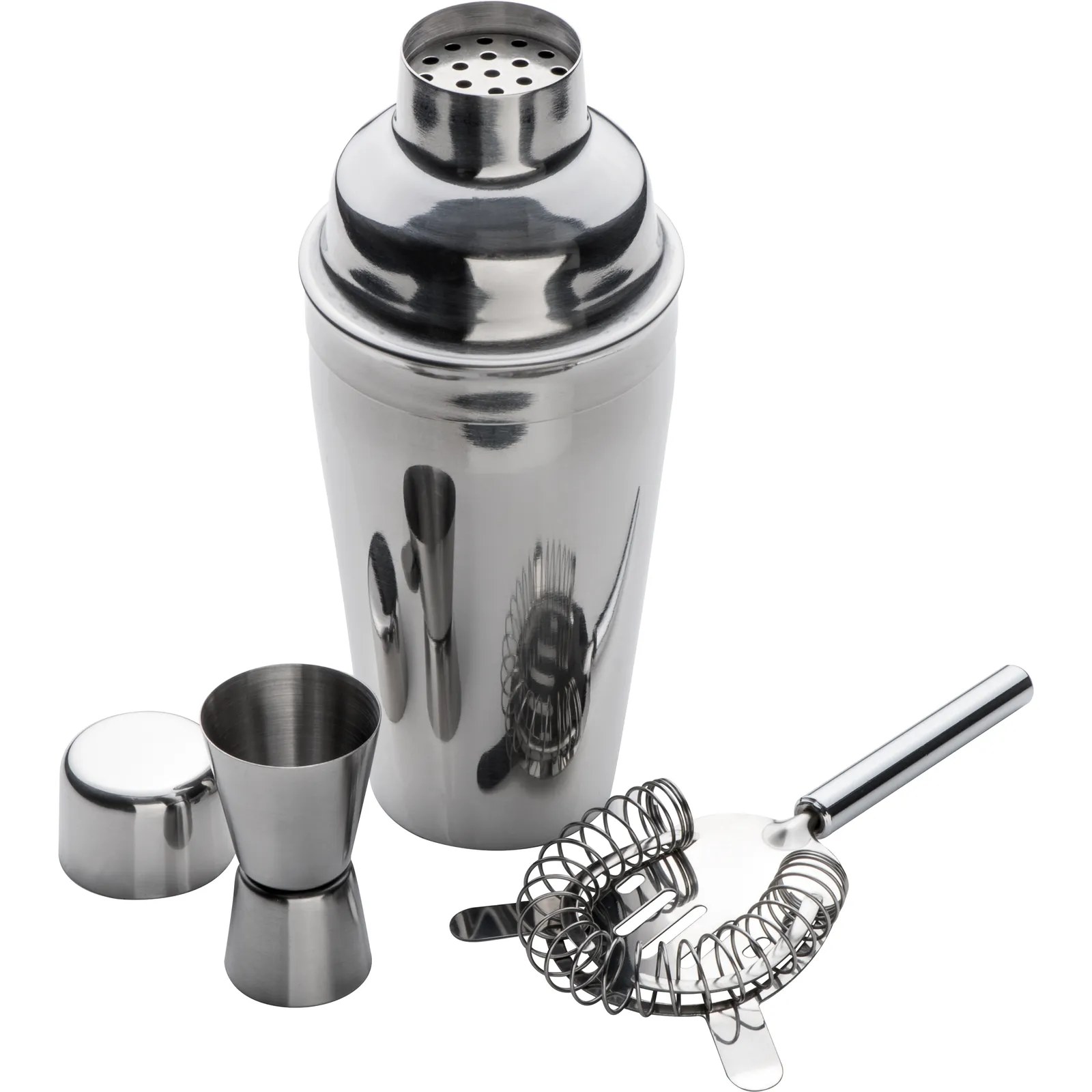 Metall Cocktailset, 3-tlg. Messina, silbergrau – Bild 2