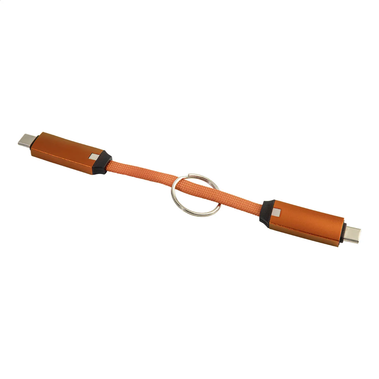 Schlüsselanhänger Keycab mit 60W USB-C-Kabel, orange – Bild 4
