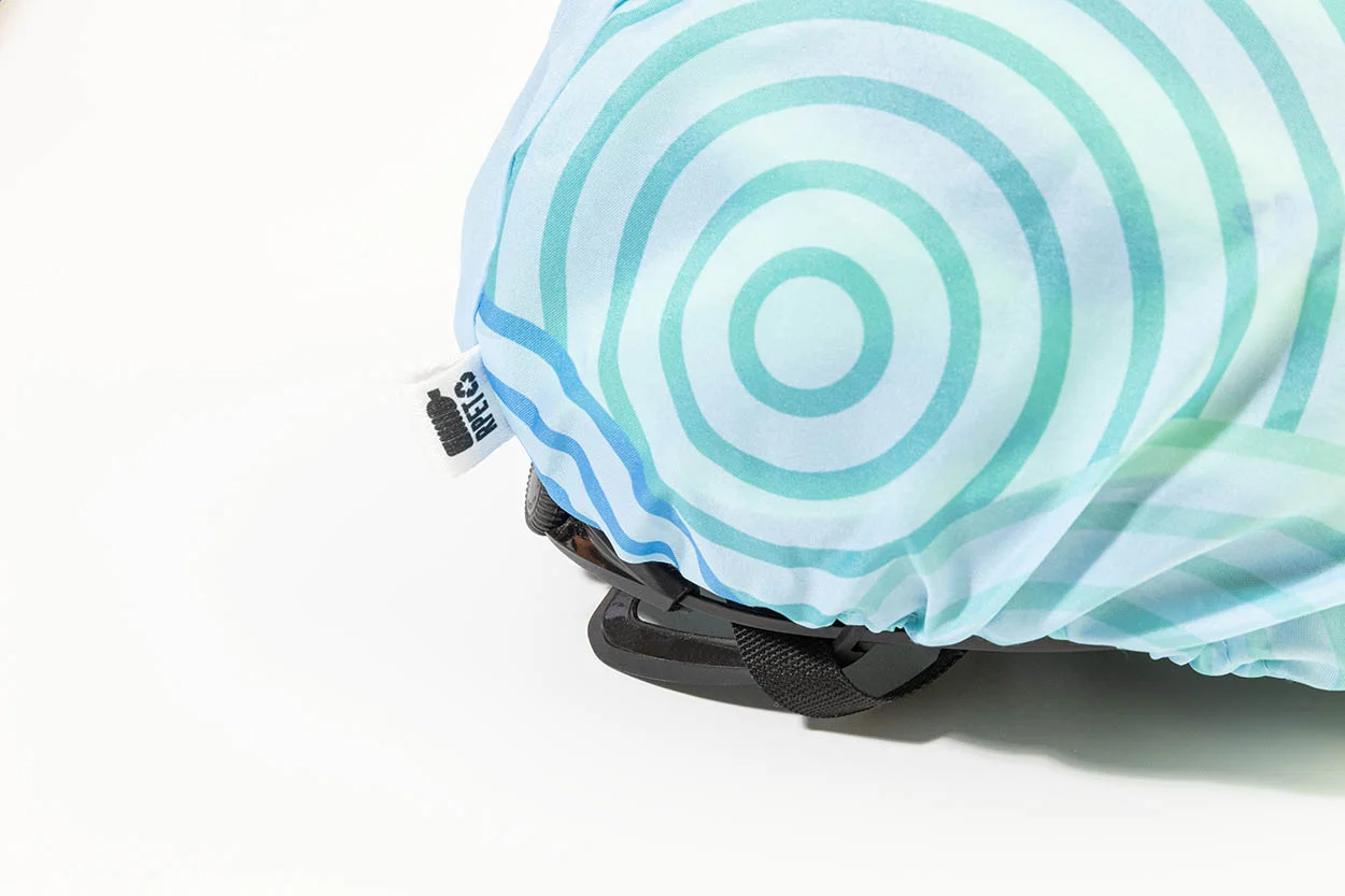 Individueller Helmüberzieher CreaHelm Ride, weiß – Bild 5