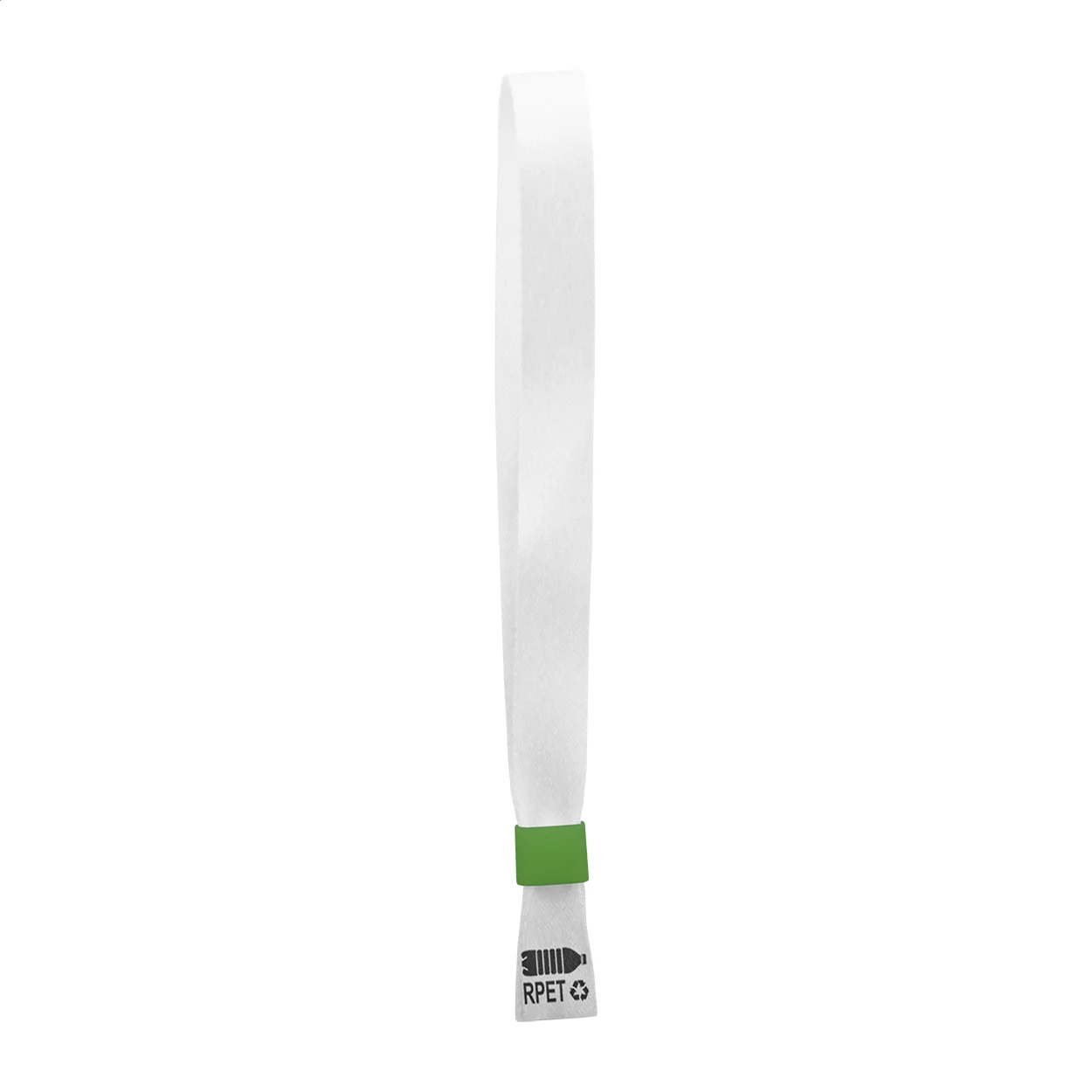 Individuelles Festival-Armband SuboWrist RPET, grün, weiß – Bild 2