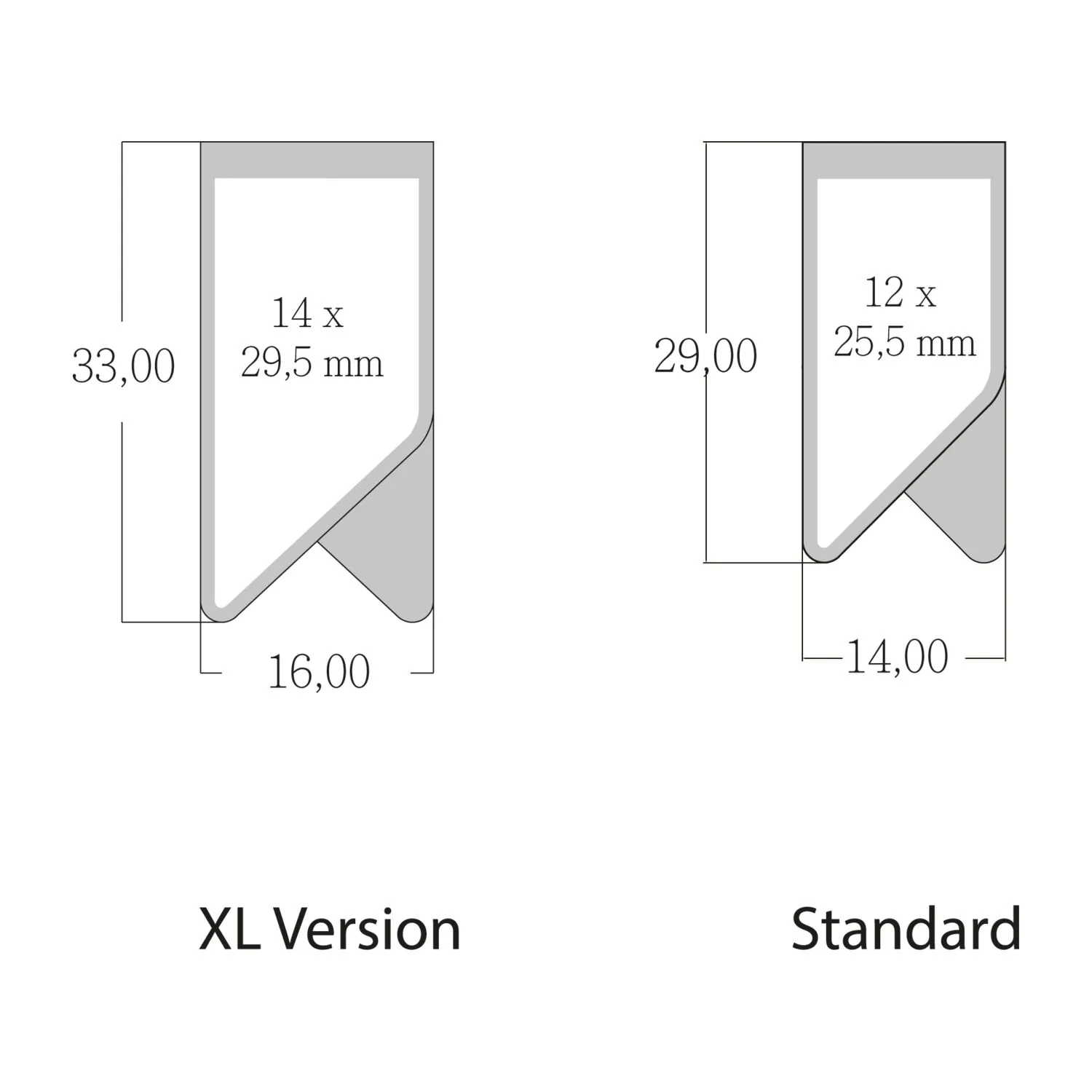 ROMINOX® Mehrweg-Büroklammer X Clip XL, idealer Mailingartikel für Dokumente, bis zu 16 Seiten Klemmkraft, silber – Bild 7
