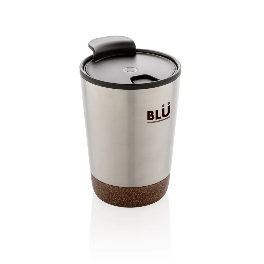 RCS recycelter Edelstahl-Kaffeebecher mit Kork, silber – Bild 7
