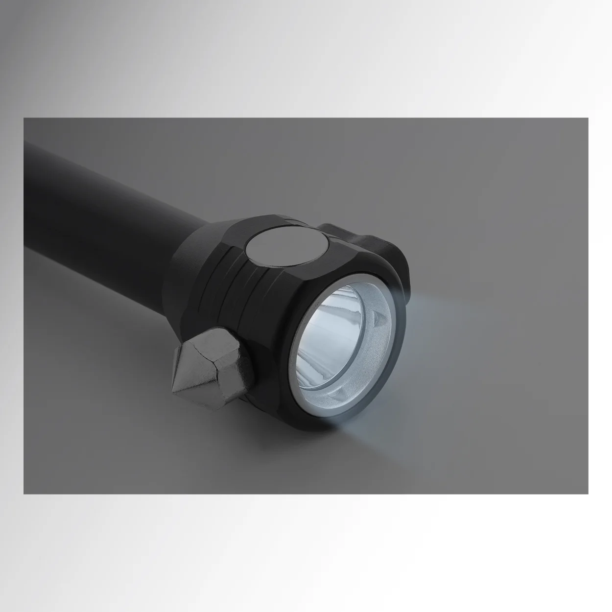Taschenlampe Hemmerg mit Notfallhammer, schwarz – Bild 8