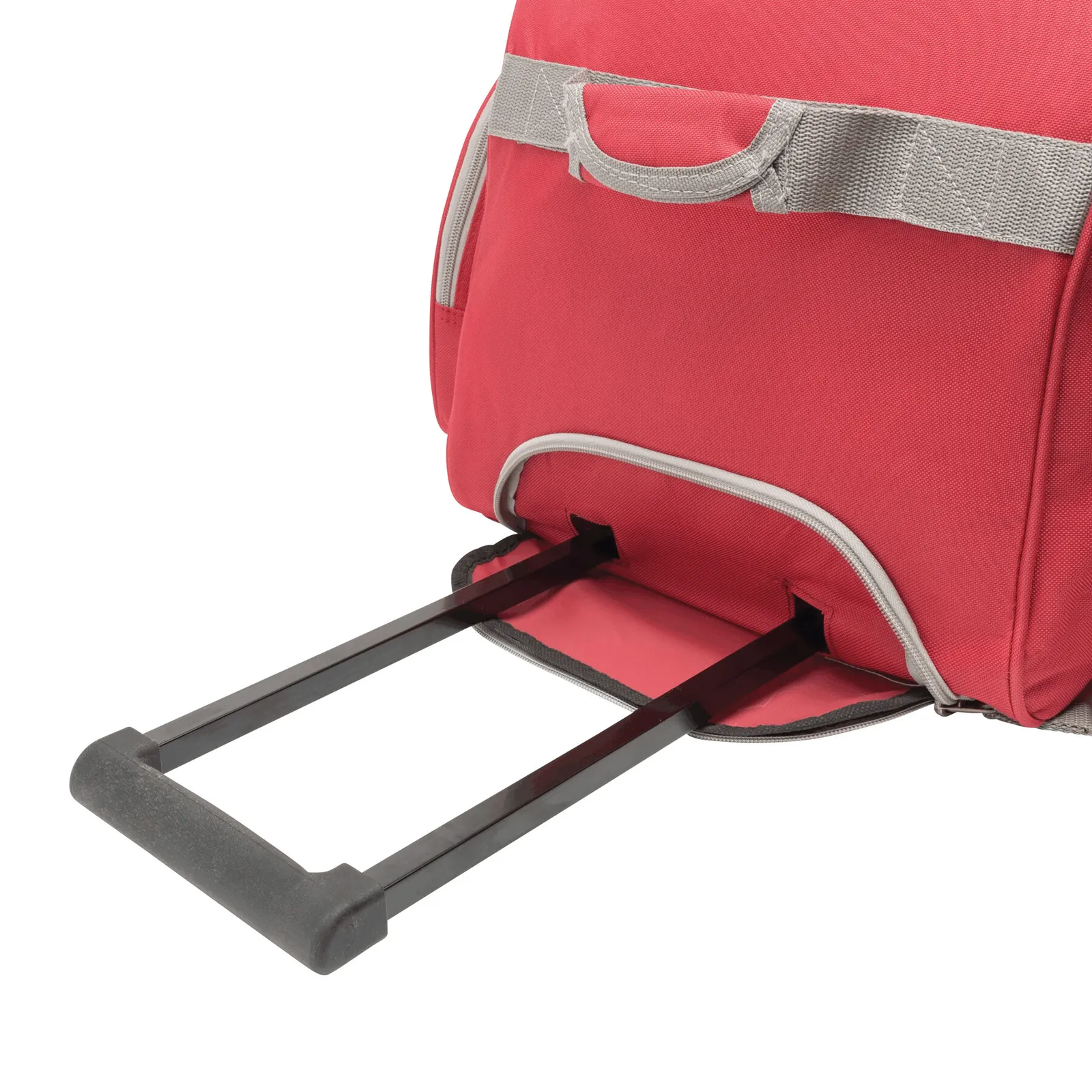 9P - Trolley-Reisetasche, grau, rot – Bild 9