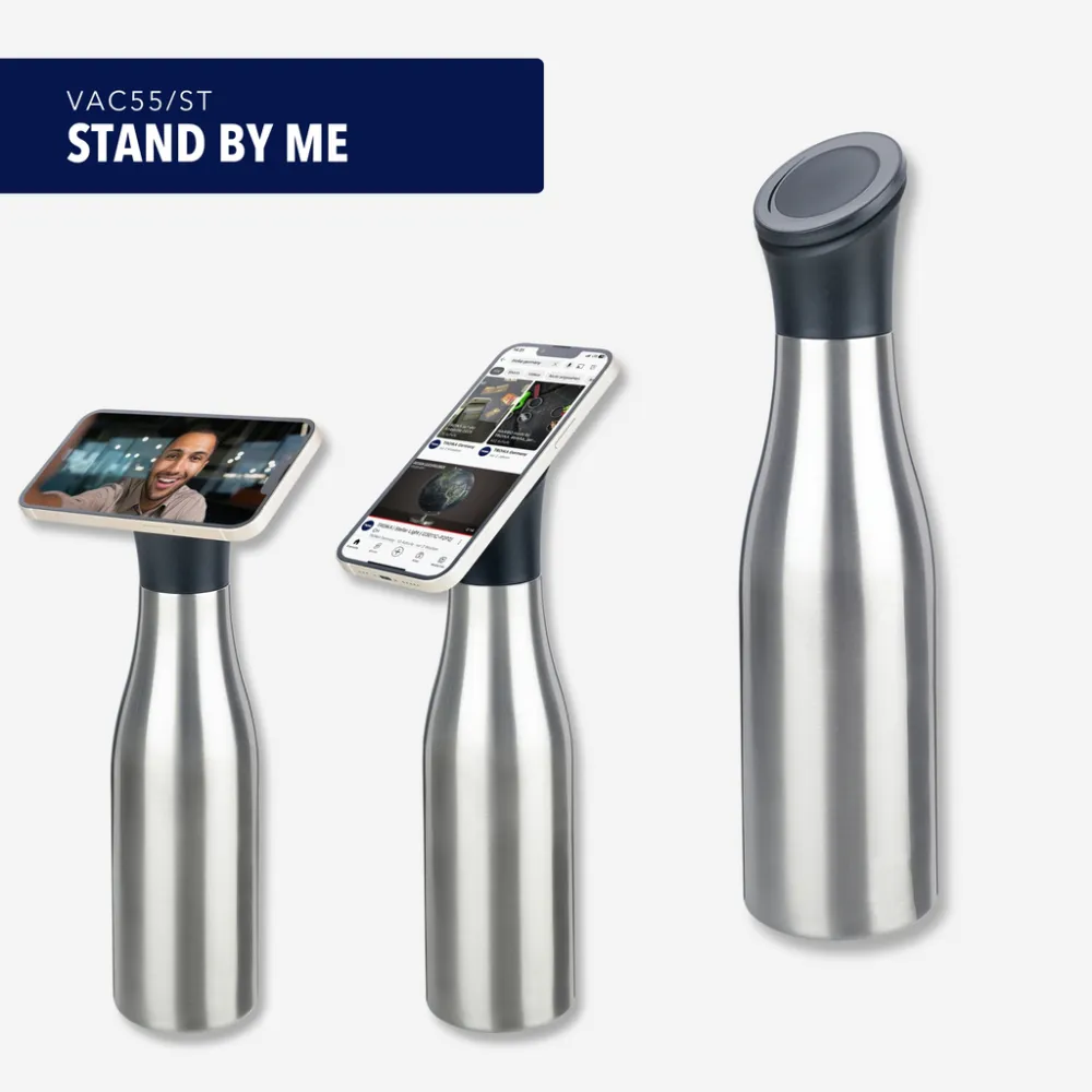Thermoflasche STAND BY ME silberfarben, silberfarben – Bild 9
