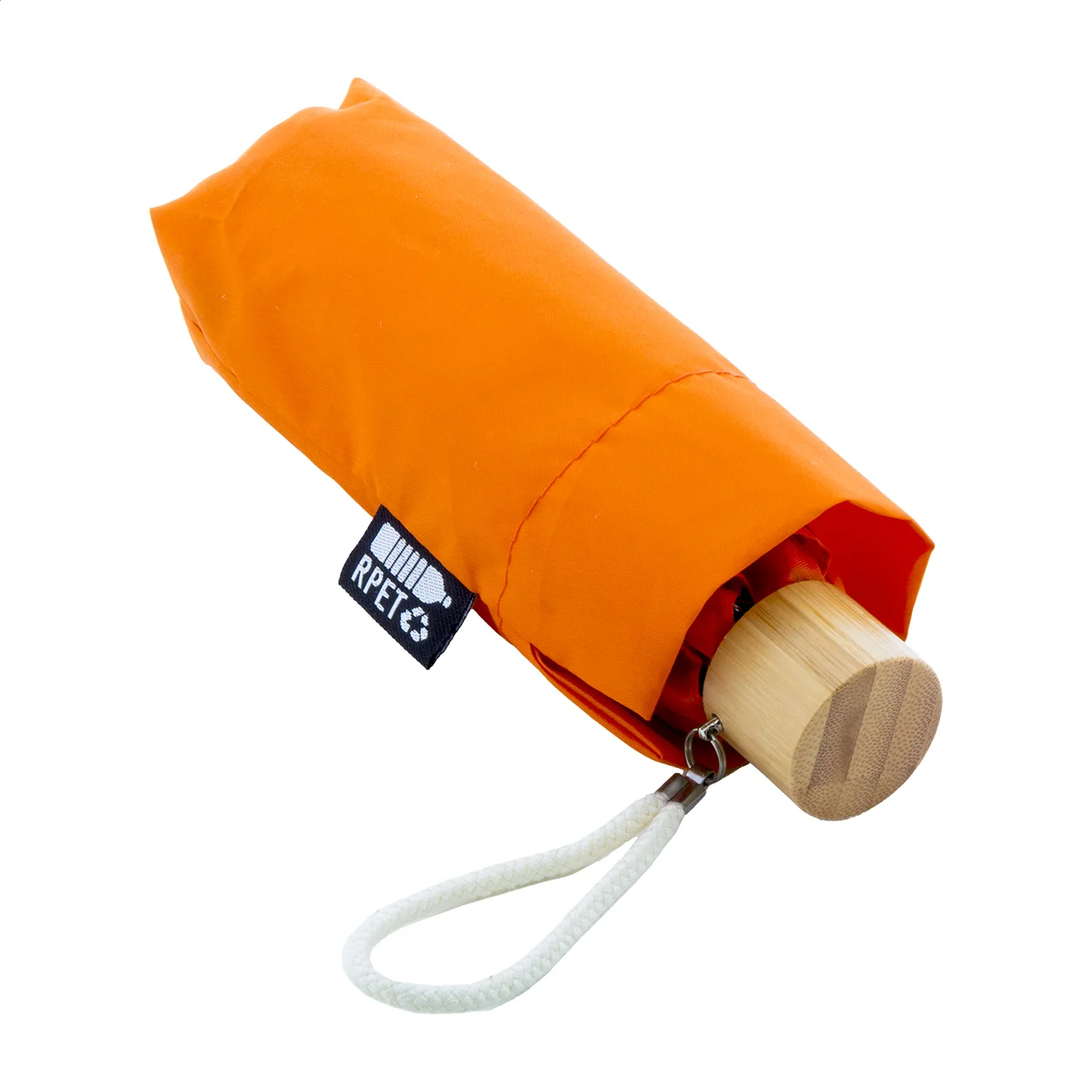 RPET Mini-Regenschirm Miniboo, orange – Bild 4
