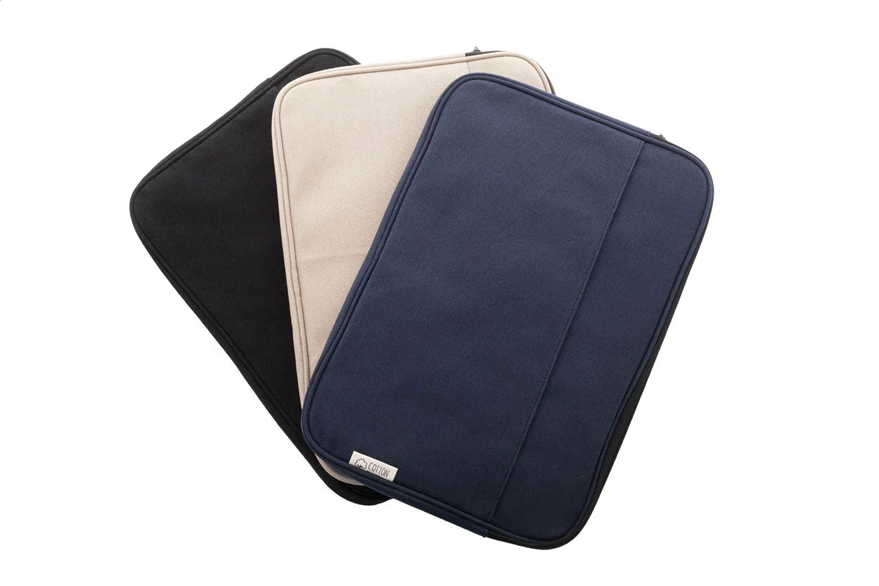 Recycelten Canvas Laptoptasche Rebyss Comp, schwarz – Bild 2