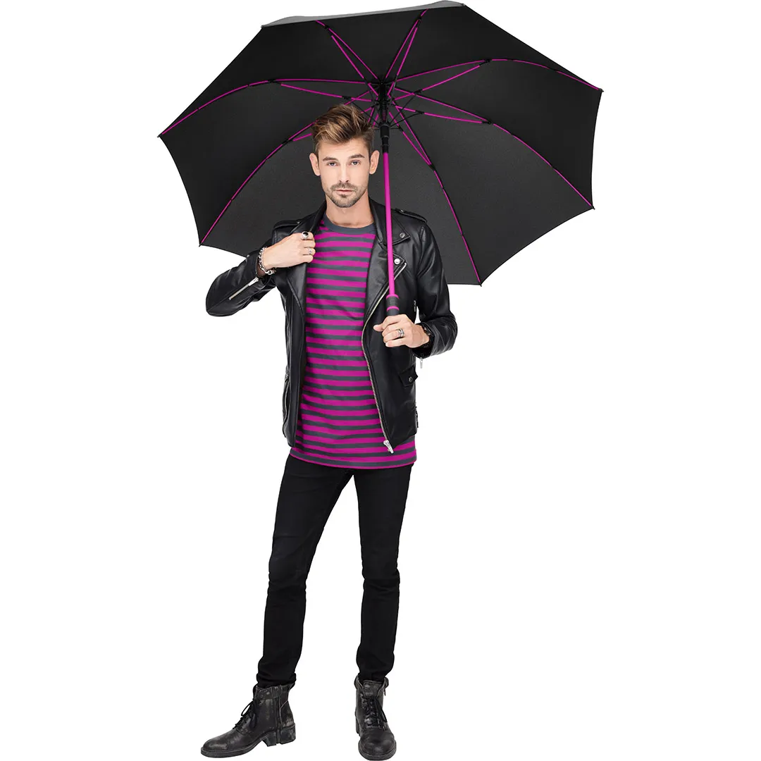 AC-Gästeschirm FARE® Style, schwarz-magenta – Bild 9