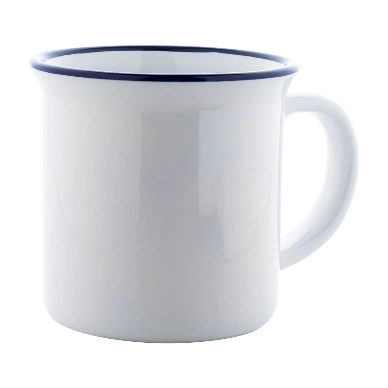 Vintage Sublimationstasse Woodstock Subo, blau, weiß – Bild 2