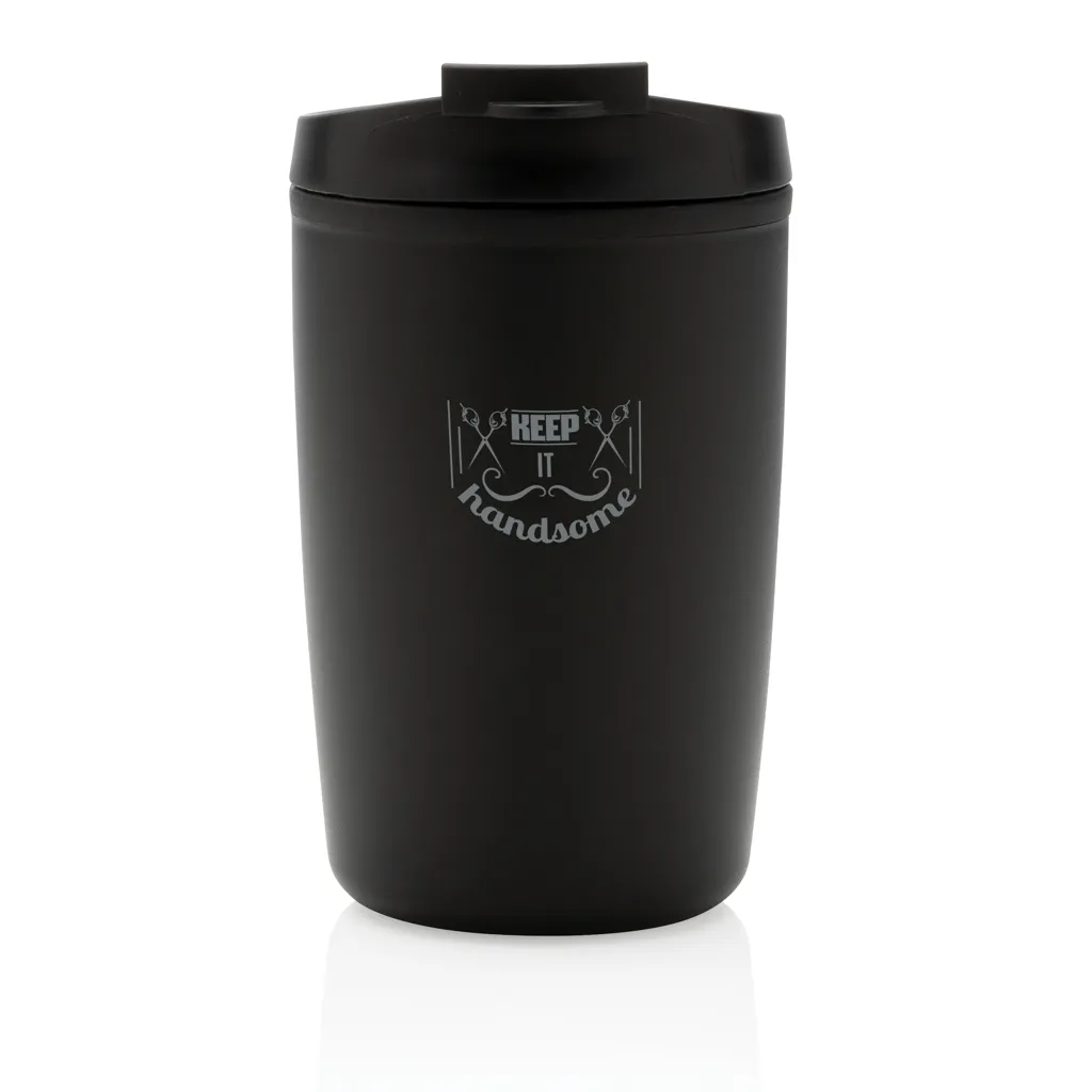 GRS recycelter PP-Becher mit Flip-Deckel, schwarz – Bild 4