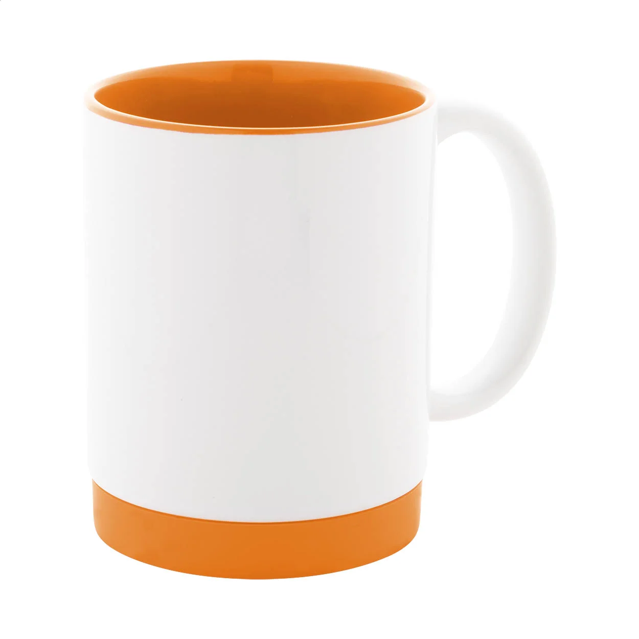Sublimationstasse MultiColour Plus, orange, weiß – Bild 3
