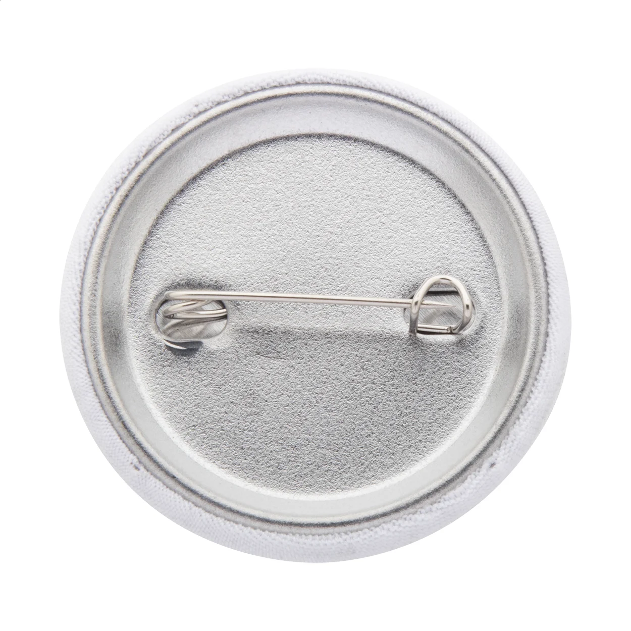 Button-Anstecker PinBadge RPET Mini, weiß, silber – Bild 3