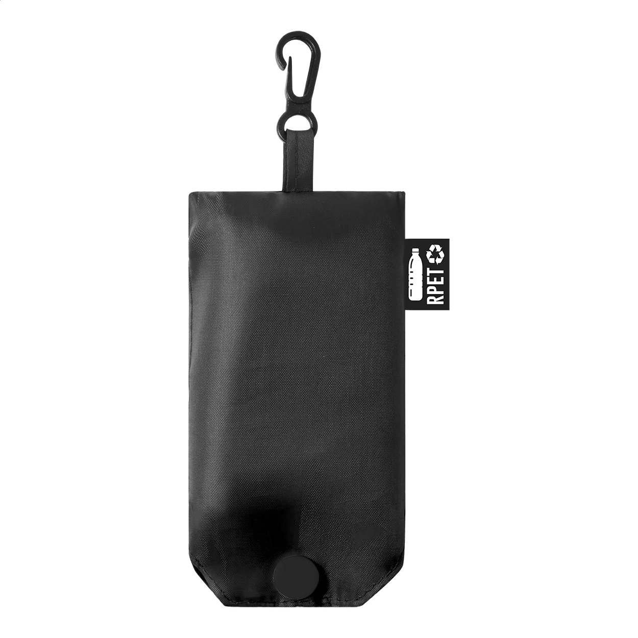 faltbare RPET Einkaufstasche Squber, schwarz – Bild 2