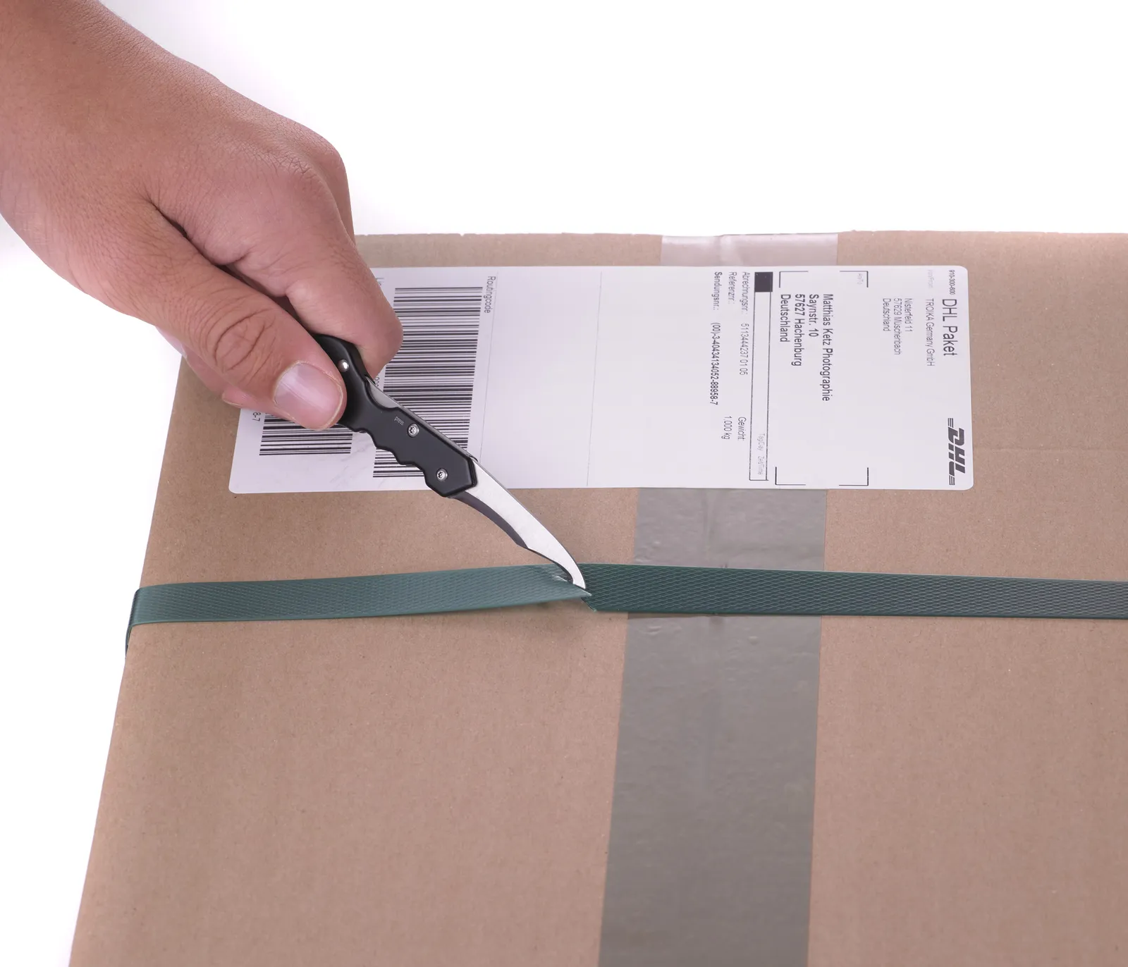 Paketmesser HOOK 2, schwarz/silberfarben – Bild 4