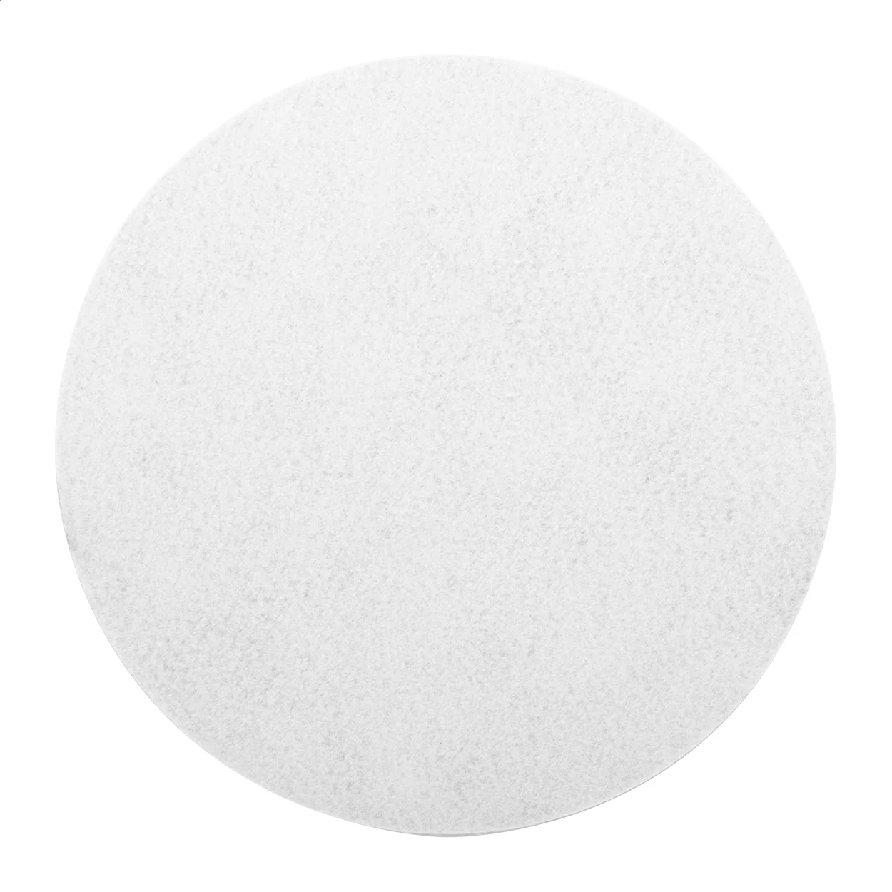 RPET Mauspad CreaFelt Cursor Round, weiß – Bild 4