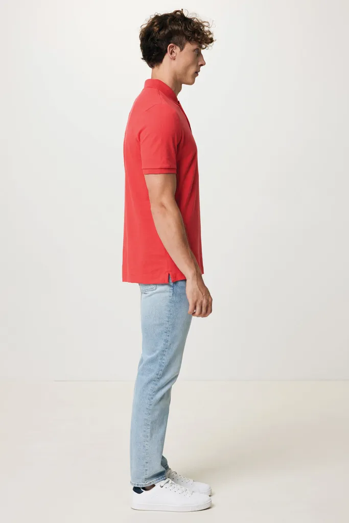 IQONIQ Yosemite Piqué-Poloshirt aus recycelter Baumwolle, luscious red – Bild 7