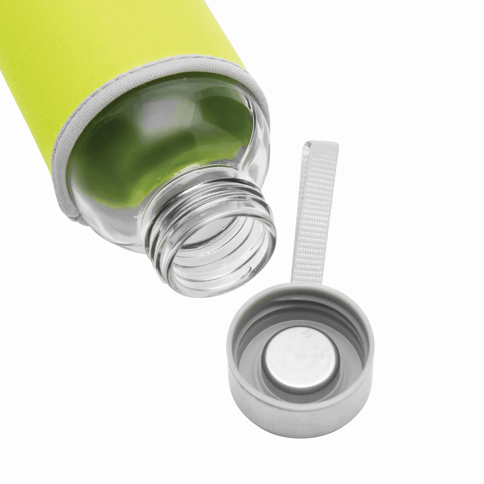 TAKE WELL - Glas-Flasche, apfelgrün, transparent – Bild 5