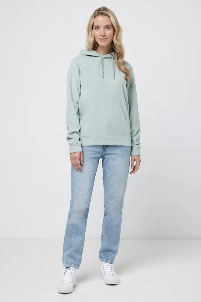 IQONIQ Trivor Mikrofleece-Kapuzen-Pulli aus recyc. Polyester, Iceberg green – Bild 5
