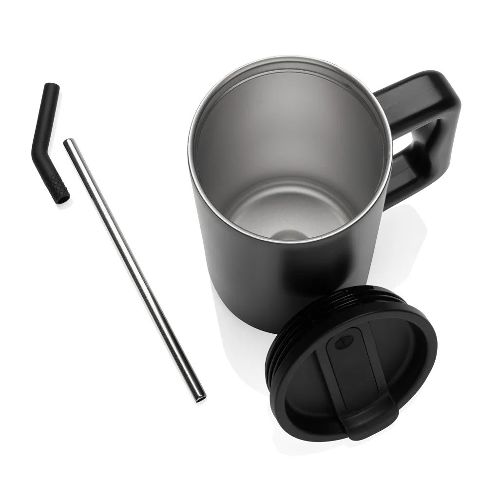 Cube Becher aus RCS recyceltem Stahl 800ml, schwarz – Bild 9