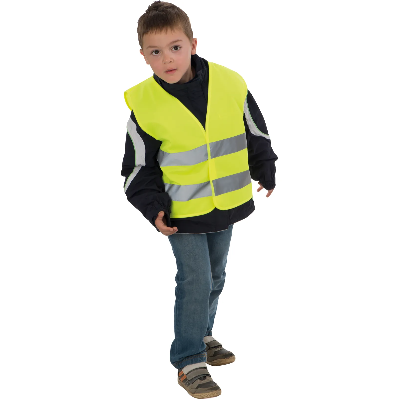 Kinderwarnweste Ilo, gelb – Bild 3