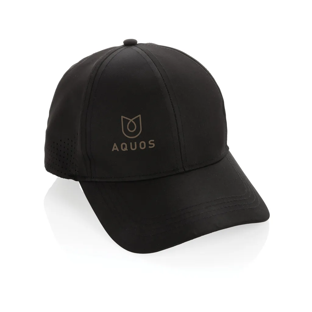 Impact AWARE™ rPET 6-Panel-Sportkappe, schwarz – Bild 3