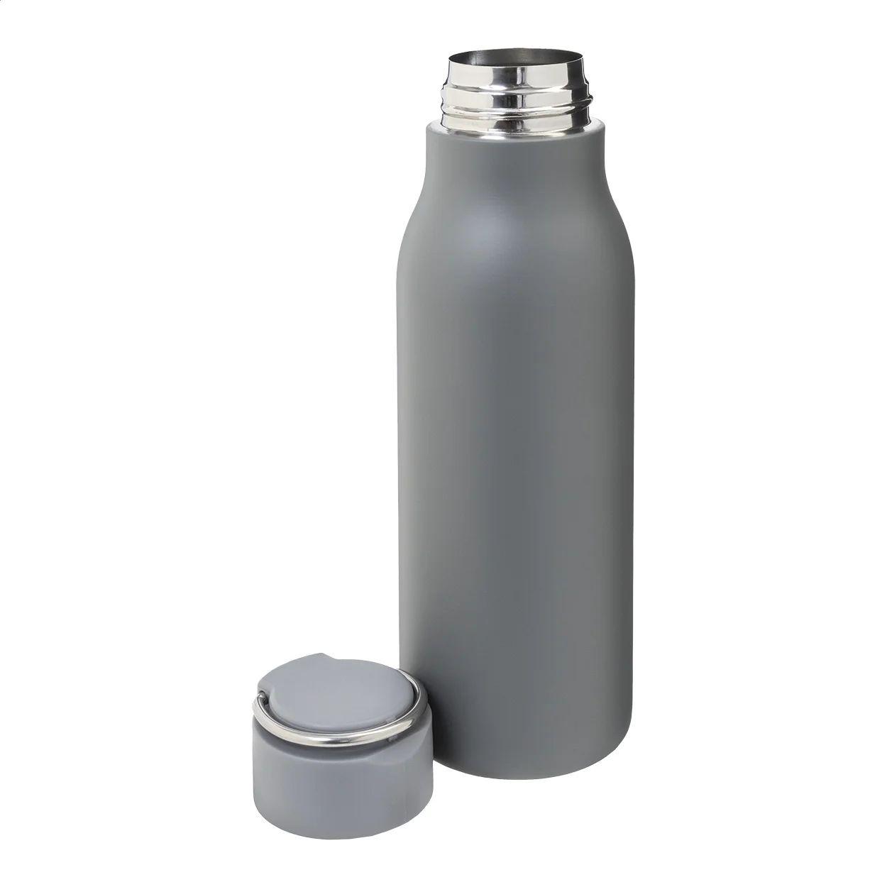 Edelstahl-Trinkflasche Rissip, grau – Bild 2