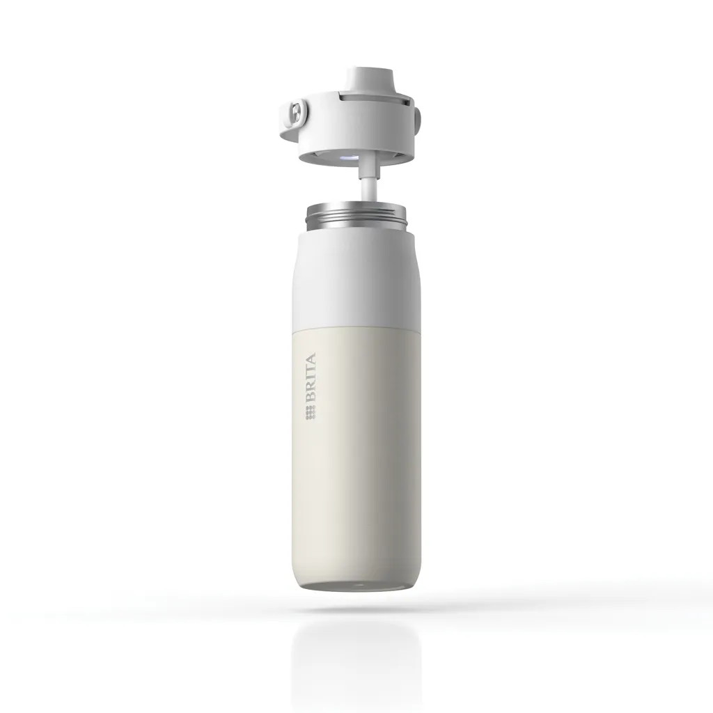 BRITA LARQ IQ Track Purify Clean Flasche 680ml, weiß – Bild 4