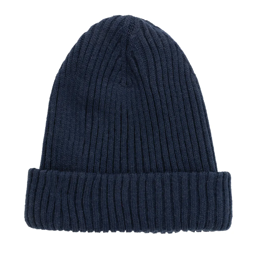 Impact AWARE™ Polylana® doppelt gestrickte Mütze, navy blau – Bild 2