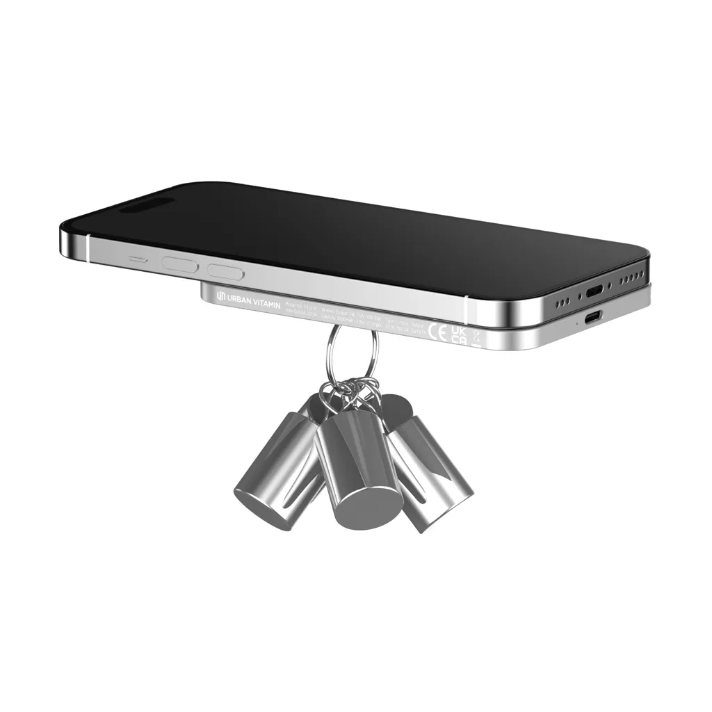 Urban Vitamin Burbank 3000mAh Powerbank aus RCS Plastik/Alu, silber – Bild 8