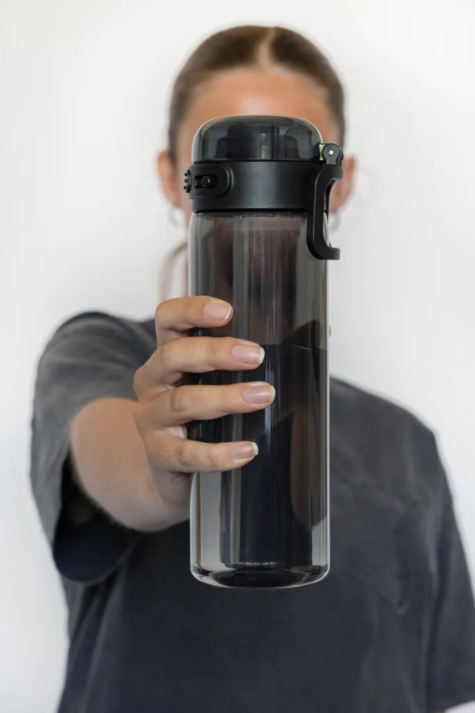Sip'nLock RCS rPET auslaufsichere Sport-Trinkflasche 800ml, schwarz – Bild 9