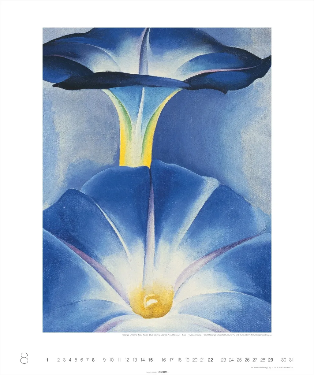 Kunst in Blau Edition Wandkalender 2027 – Bild 9